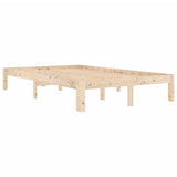 Bed Frame without Mattress Solid Wood Pine 120x200cm 810360