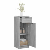 Bathroom Cabinet Grey Sonoma 32x34x90 cm Engineered Wood 817058