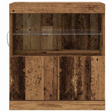 LED Sideboard Brown 60.5 x 37 x 67 cm Engineered Wood 863027