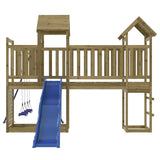 Outdoor Playset Natural pine Impregnated pine wood Large Durable 3155911