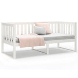 Day Bed without Mattress White 100x200 cm Solid Wood Pine 820887