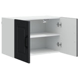 Wall Cabinet PORTO 2 pcs Black 60 x 31 x 40 cm Engineered Wood 885268