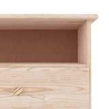 TV Cabinet with Drawers ALTA 100x35x41 cm Solid Wood Pine 353933