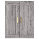 Highboard Grey Sonoma 69.5x34x180 cm Engineered Wood 3199551