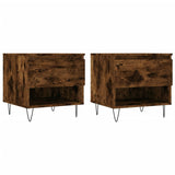 Coffee Tables 2 pcs Smoked Oak 50x46x50 cm Engineered Wood 830919