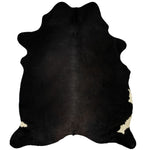 ZNTS Real Cow Hide Rug Black 150x170 cm 284341