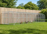 Against Wall Chicken Coop Silver 1200 x 200 x 215 cm 3434735
