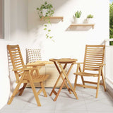 Chair Folding 2 pcs Brown 64.5 x 52 x 108 cm Solid Teak Wood 42006411