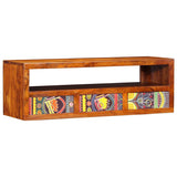 Wall-mounted TV Cabinet Multicolour 90x30x30 Solid Wood Acacia 4016504