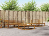 Outdoor Sofa Set 5 pcs Natural Solid Acacia Wood 3367142