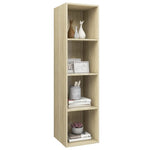 Wall-mounted TV Cabinet Sonoma Oak 37x37x142.5 cm Engineered Wood 805492
