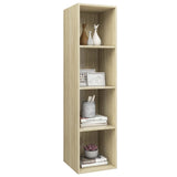 Wall-mounted TV Cabinet Sonoma Oak 37x37x142.5 cm Engineered Wood 805492