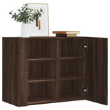 Wall Cabinet Brown Oak 75x35x60 cm Engineered Wood 848429