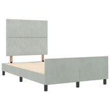 ZNTS Bed Frame Light Grey 120x200 cm Velvet 3344999