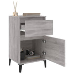 ZNTS Bedside Cabinets 2 pcs Grey Sonoma 40x35x70 cm 819721