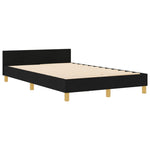 ZNTS Bed Frame Black 120x200 cm Fabric 3344720