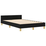 ZNTS Bed Frame Black 120x200 cm Fabric 3344720