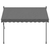 Retractable Awning Anthracite 250x150 cm Fabric and Steel 368739