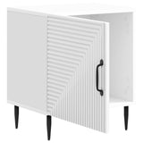 Bedside Cabinet High Gloss White 43 x 34.5 x 50 cm 894803