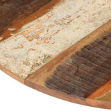 Round Table Top 70 cm 15-16 mm Solid Reclaimed Wood 286034