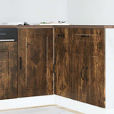 Kitchen Base Cabinet Kalmar Smoked Oak Engineered Wood 854323