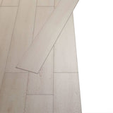 Self-adhesive PVC Flooring Planks 2.51 m 2mm Oak Classic White 342874