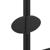 Folding Shower Enclosure ESG 100x140 cm Black 150744