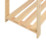 ZNTS 5-Tier Storage Racks 3 pcs 170x38x170 cm Solid Pinewood 500 kg 3051110