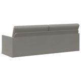3 Seater Sofa Light Grey 220 x 81 x 82 cm Velvet 42041153