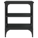 ZNTS Side Tables 2 pcs Black 40x42x50 cm Engineered Wood 825773