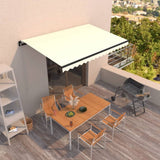 Manual Retractable Awning 400x350 cm Cream 3069177