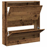 Shoe Cabinet Old Wood 80 x 21 x 87.5 cm Engineered Wood 862214