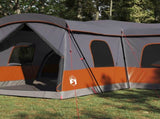 Tent 16-Person with Roof Grey and Orange 680 x 510 x 210 cm 42004007