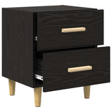 Bed Cabinet 2 pcs Black Oak 40 x 35 x 47.5cm Engineered Wood 880554