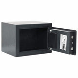 Digital Safe with Lock Dark grey 23 x 17 x 17 cm Steel 42011305