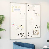 Magnetic Whiteboard Foldable 80x80x1.7 cm Aluminium 4005351