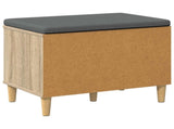 Hall Bench with Cushion with Storage Sonoma Oak 60 x 38 x 46 cm 891522