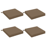 Seat Cushions SOEST 4 pcs 100% Polyester Taupe 50 x 50 x 7 cm 944558