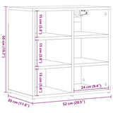 Shoe Cabinets 2 pcs Artisan Oak 52x30x50 cm 857036