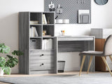 Desk with Drawer with Shelf with Storage 2 pcs Grey Sonoma 3337310