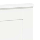 Headboard with Headboard White 135 cm Engineered Wood 887457