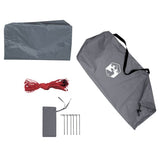 Camping Tarp Grey and Orange 500x294 cm Waterproof 94672