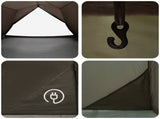 Tunnel Tent Brown and Grey 4-Person 42019360