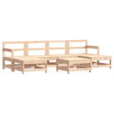 7 Piece Garden Lounge Set Solid Wood Pine 3186389