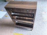 60cm walnut shoe cabinet, medieval modern independent shoe cabinet, fence shoe cabinet with 2 flip W6296P537615