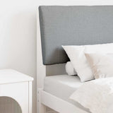 Upholstered Headboard Light Grey 75 cm Solid Pine Wood 879318
