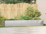 Planter 200x40x40 cm Stainless Steel 860686