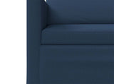 Sofa Set 2 pcs Blue Fabric 3433142