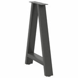 Dining Table Legs A-Shaped 2 pcs Anthracite 50x cm Steel 4012846