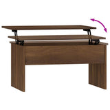 Coffee Table Brown Oak 80x50,5x41,5 cm Engineered Wood 819289